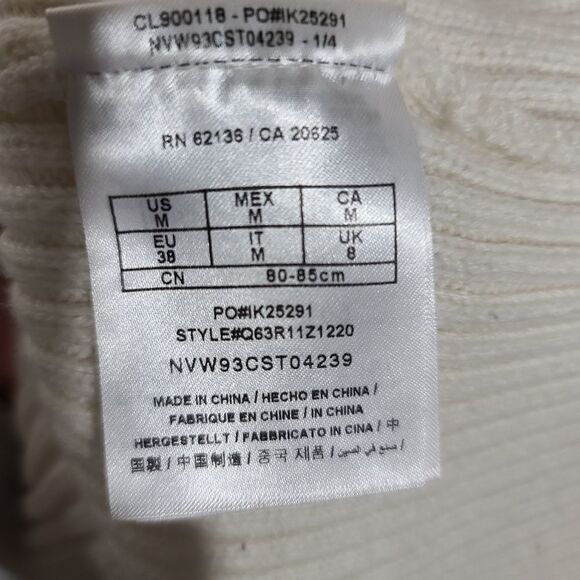 Guess White Sweater With Buttons on Sleeve - Picture 5 of 11